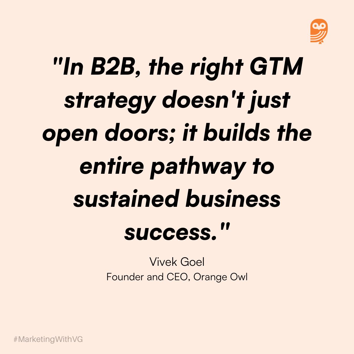 Vivek Quote on B2B Strategy