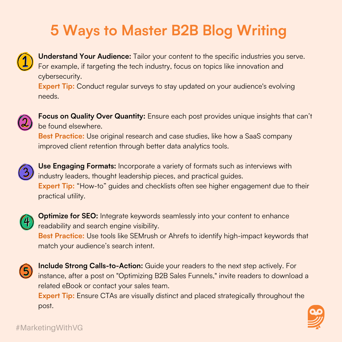 5 Ways to Master B2B Blog Writing
