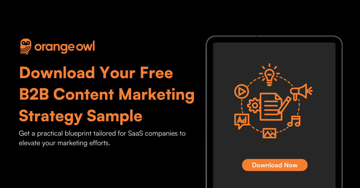 Download Your Free B2B Content Marketing Strategy Sample