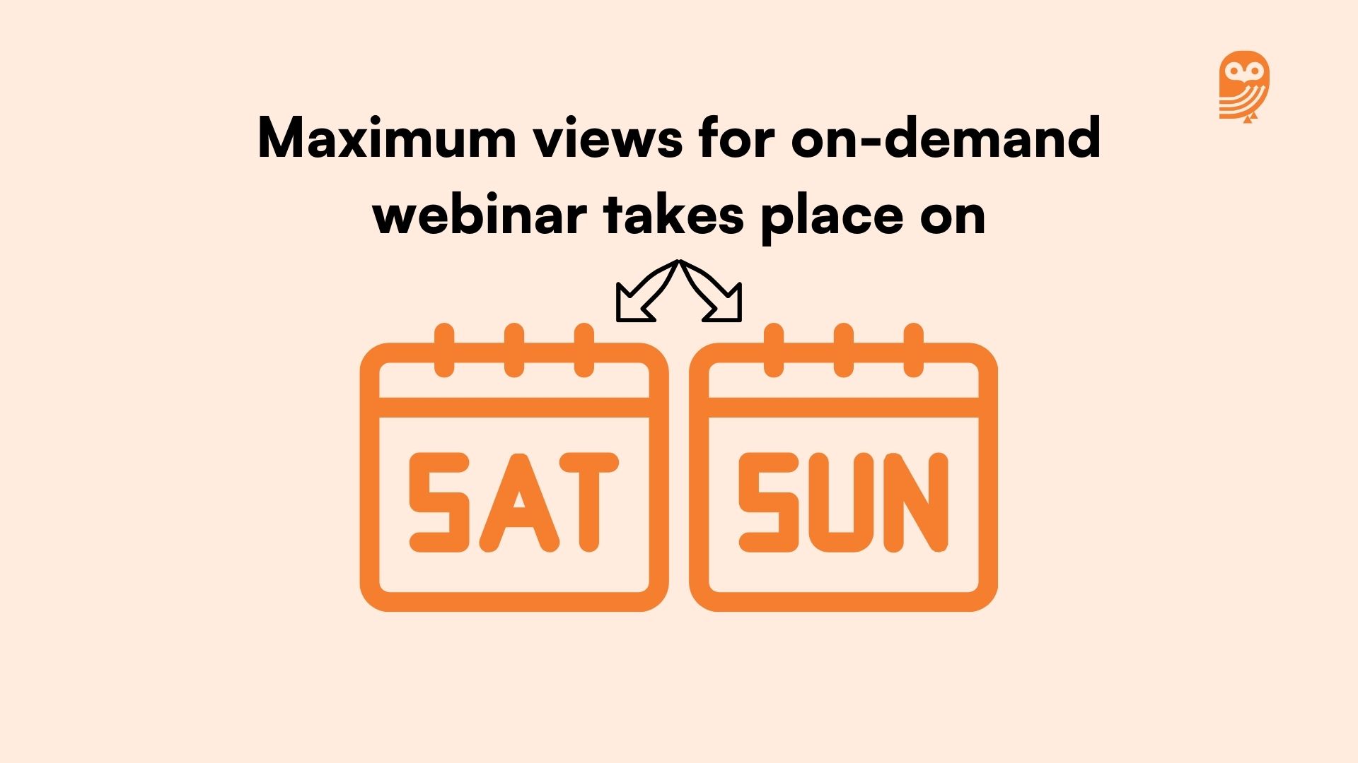 Maximum views for on-demand webinars on Sat and Sun 