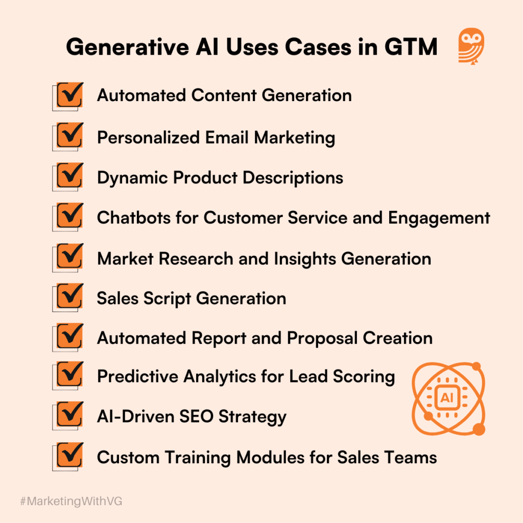 Top 10 Generative AI Use Cases In B2B GTM Strategies - OrangeOwl