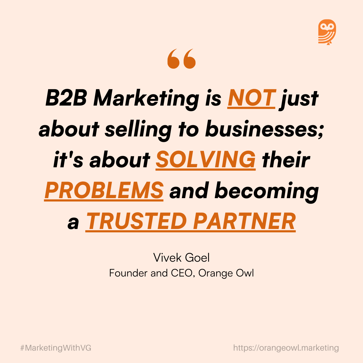 B2B Marketing Quote by Vivek Goel