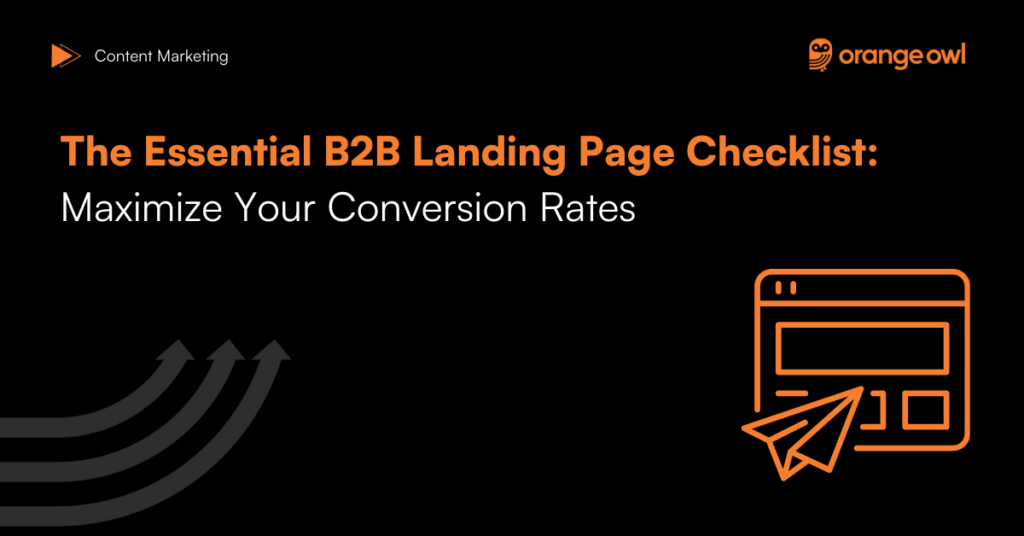 The Essential B2B Landing Page Checklist