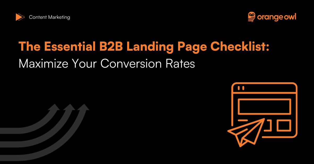 The Essential B2B Landing Page Checklist