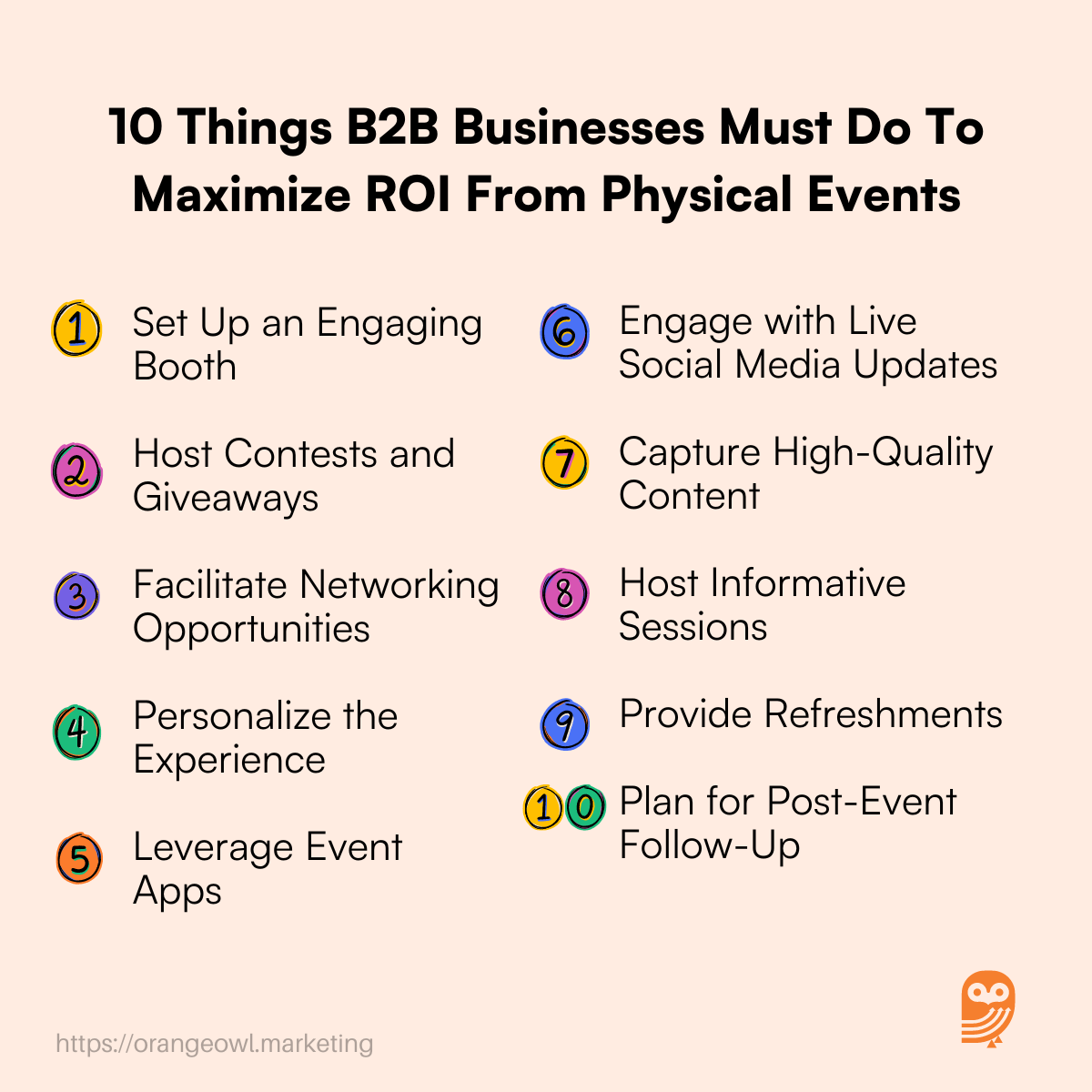 10 Things B2B Businesses Must Do To Maximize ROI From Physical Events