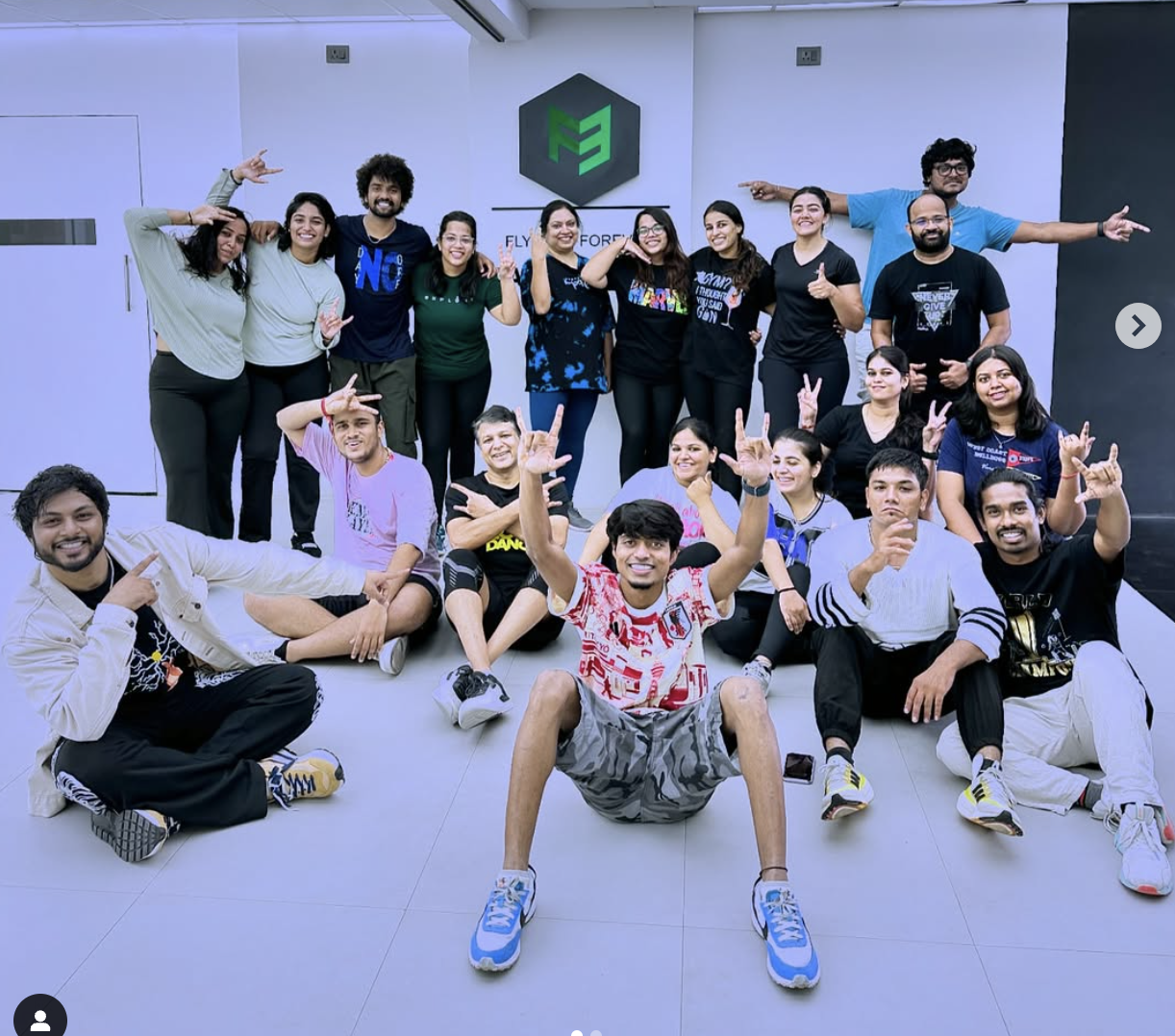 Vivek Goel, Founder Orange Owl, attending a dance training class