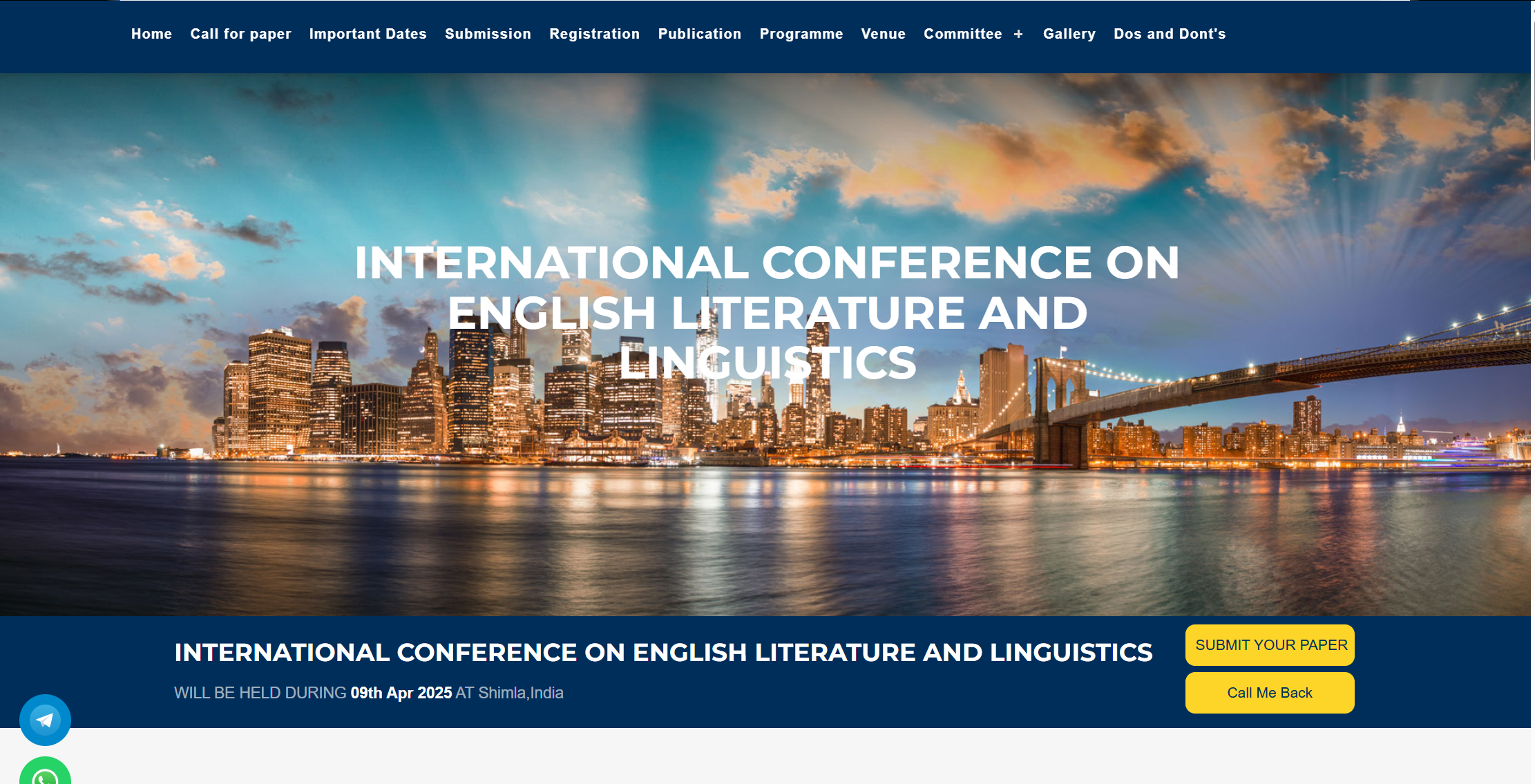 International Conference on English Literature and Linguistics