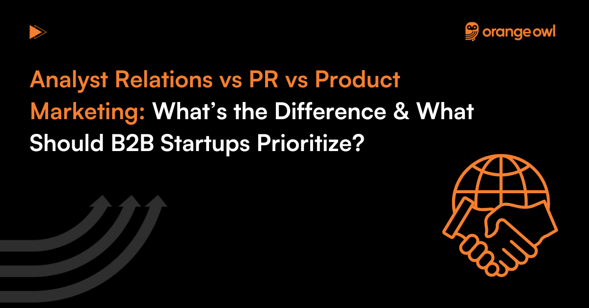 Analyst Relations vs PR vs Product Marketing Banner